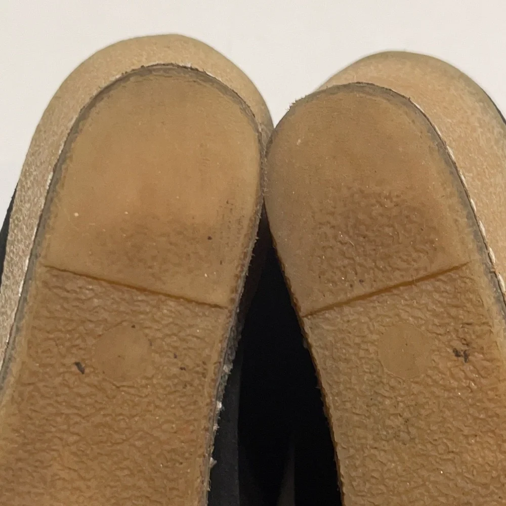 J.Crew Black Suede Wedge Shoe Italy